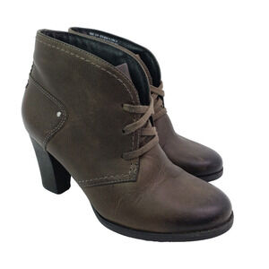 Clarks Alpine Melt Womens Size 5.5 Brown Lace Up Ankle Bootie Shoes
